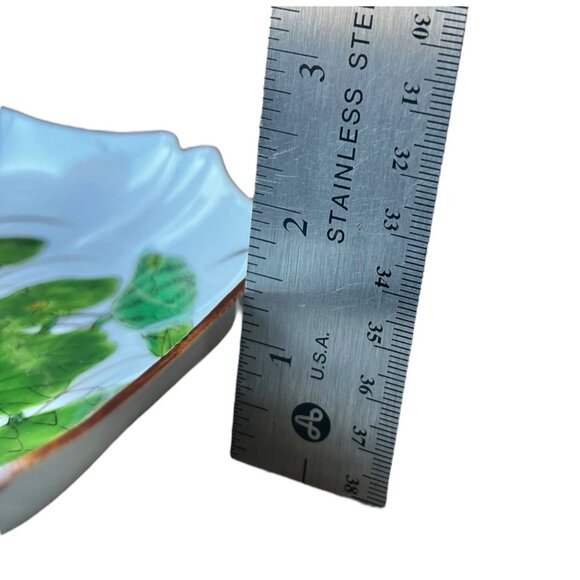 Vintage Japanese Hand-Painted Wall Plate With Duck & Lotus Design - Picture 5 of 8